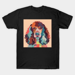 Retro Irish Wolfhound: Pastel Pup Revival T-Shirt